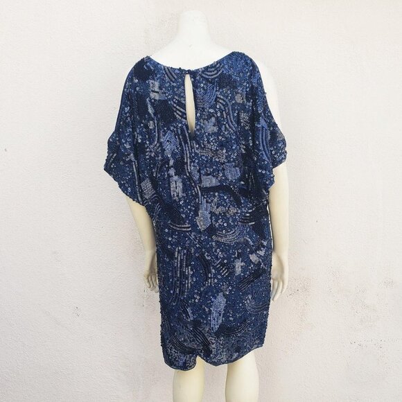 5/$100 SALE - Aidan Mattox Sequin Cold Shoulder Dress - Picture 4 of 8